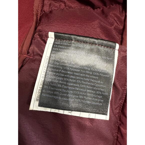 Lululemon Down for It All Jacket In Red Merlot Puffer Women's Sz 2 - Picture 10 of 14